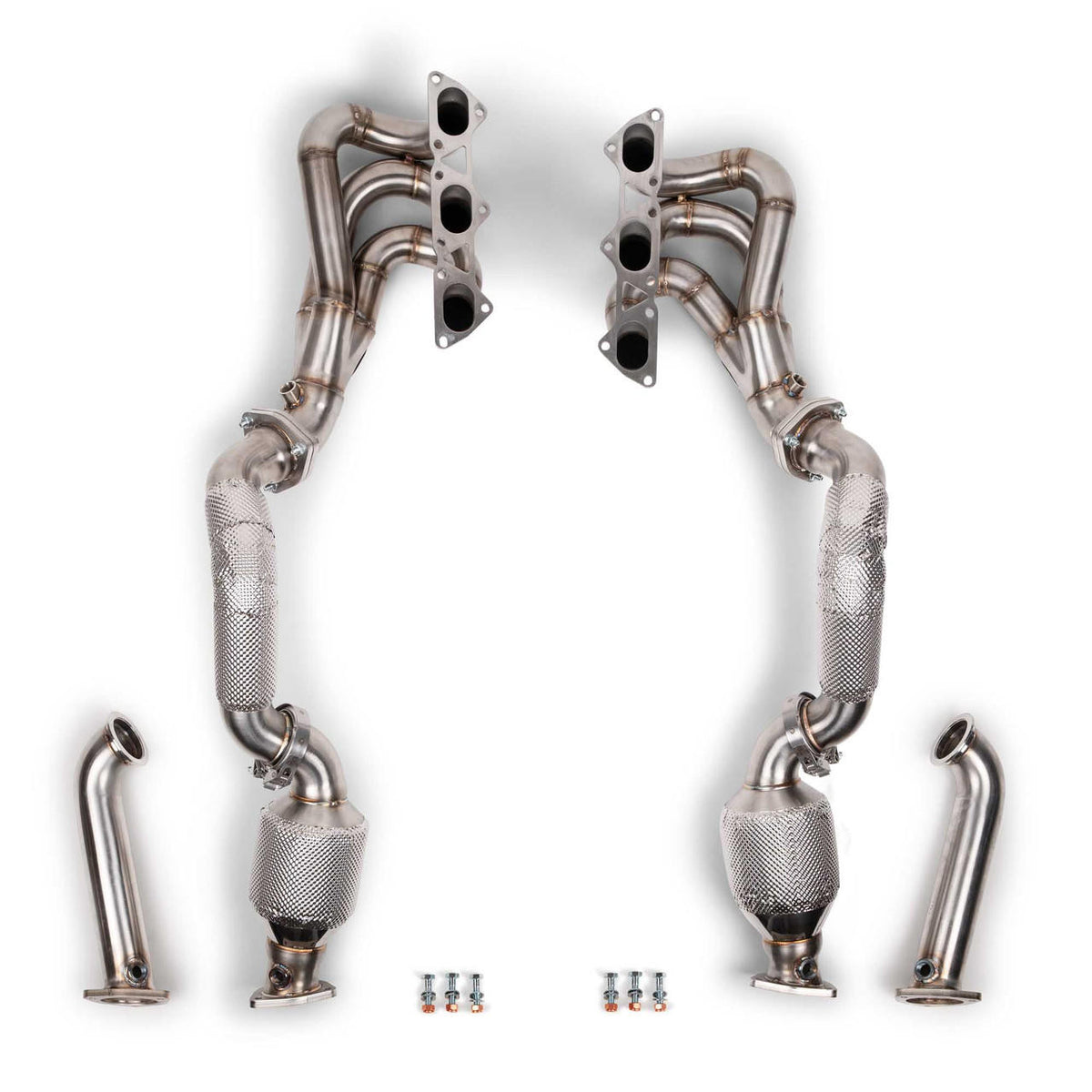 GT4 RS RENNKRAFT® Long Tube Header System w/Cats &amp; Bypass&#39;s