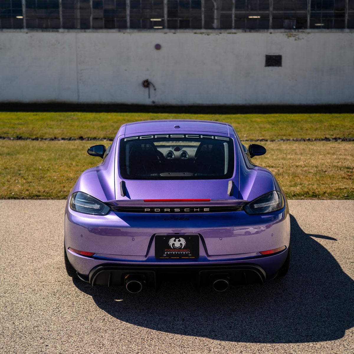Fabspeed Porsche 718 GT4 RS Wing Delete Kit (2022+)