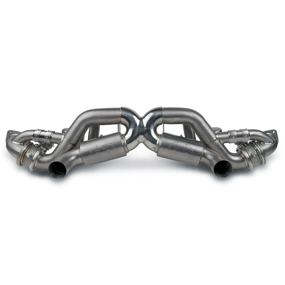 Fabspeed Porsche 718 GT4 RS / Spyder RS Titanium Valvetronic X-Pipe Cat-Back Exhaust System (2022+)