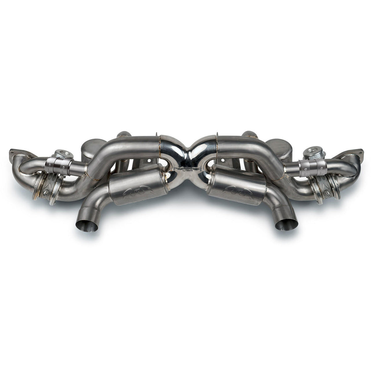 Fabspeed Porsche 718 GT4 RS / Spyder RS Titanium Valvetronic X-Pipe Cat-Back Exhaust System (2022+)