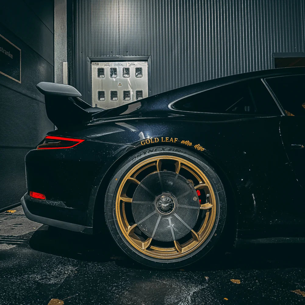 Gold Leaf Carbon Fiber AERO DISC set for Porsche 911 GT3 (991.2) ALU wheels