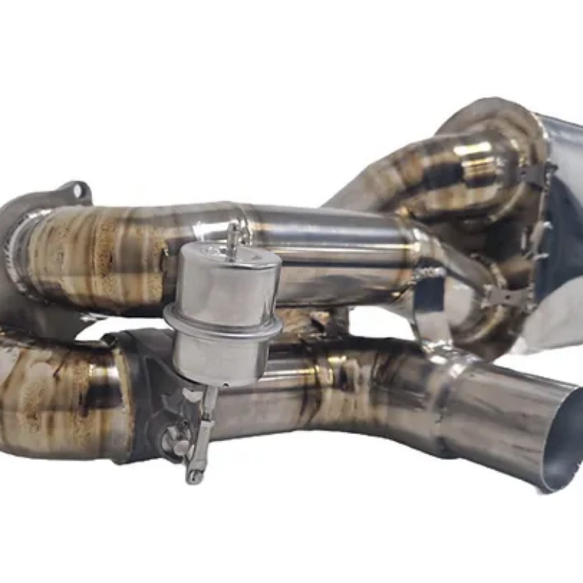 9M 718 GT4/GTS/Spyder Titanium valved and silenced silencer