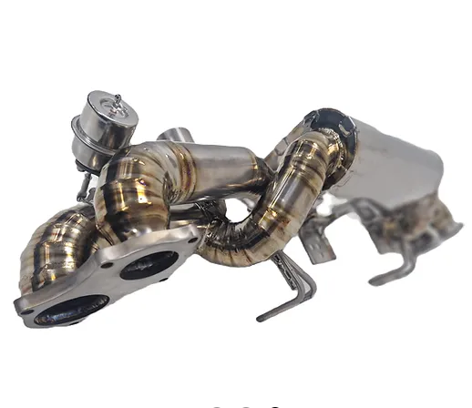 9M 718 GT4/GTS/Spyder Titanium valved and silenced silencer