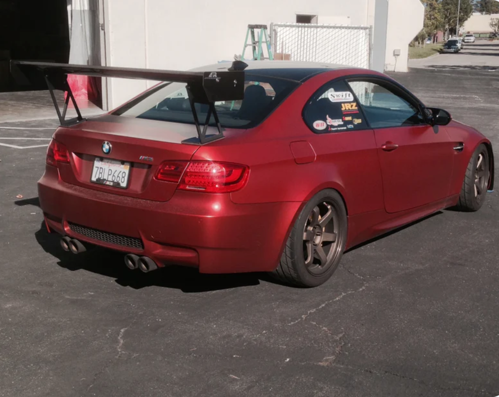 BMW E92 M3 GT-250 Adjustable Wing 2005-2011