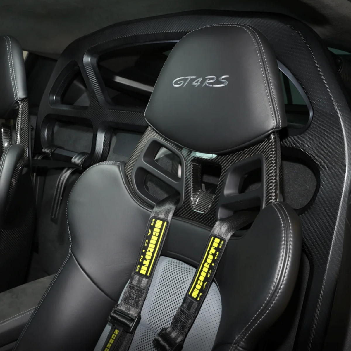 Dry Carbon Fiber Roll Cage &amp; Harness Bar - FIA 253 Compliant [Porsche 981/718/GT4/RS]