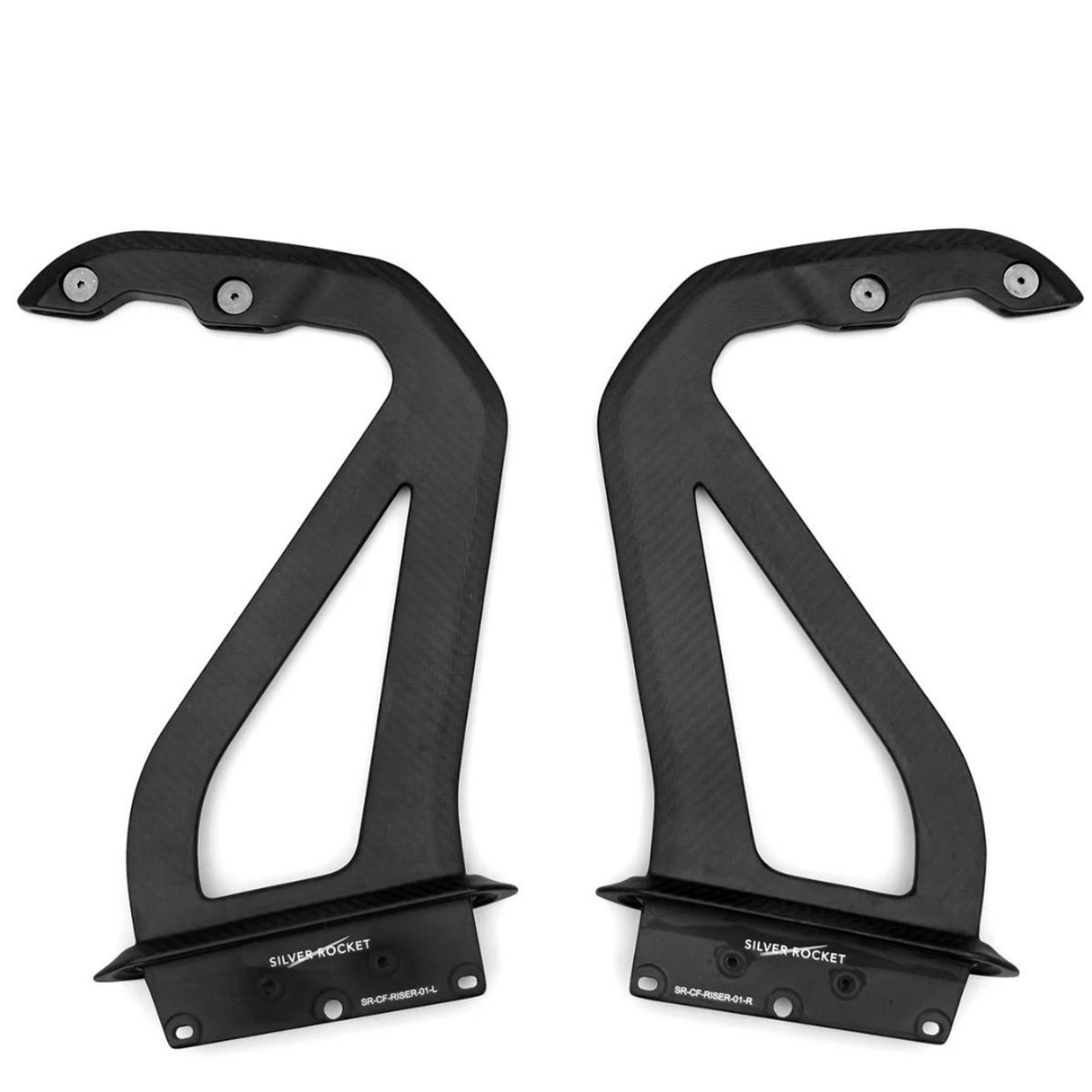 Dry Carbon Fiber 3-Inch Wing Riser [Porsche 981 / 718 / GT4 / RS]