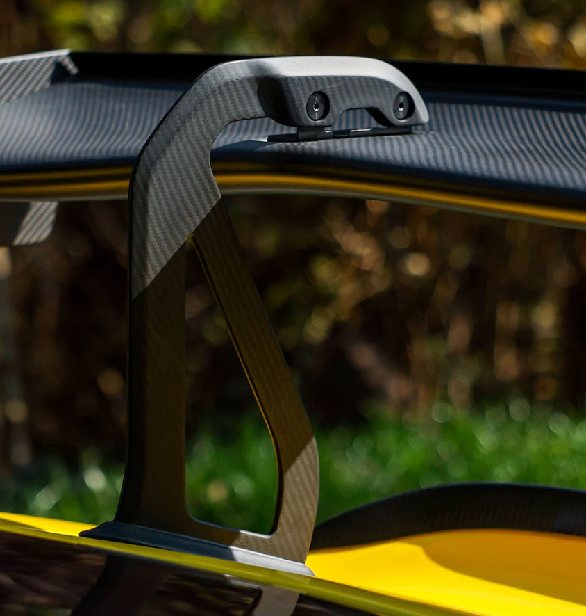 Dry Carbon Fiber 3-Inch Wing Riser [Porsche 981 / 718 / GT4 / RS]