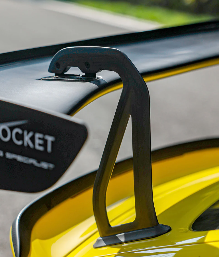 Dry Carbon Fiber 3-Inch Wing Riser [Porsche 981 / 718 / GT4 / RS]