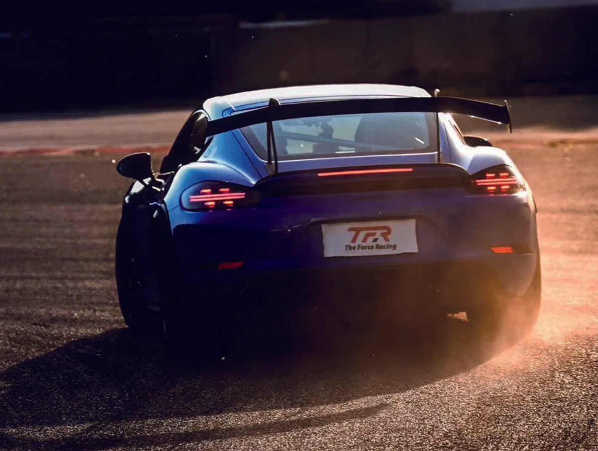 Dry Carbon Fiber 3-Inch Wing Riser [Porsche 981 / 718 / GT4 / RS]