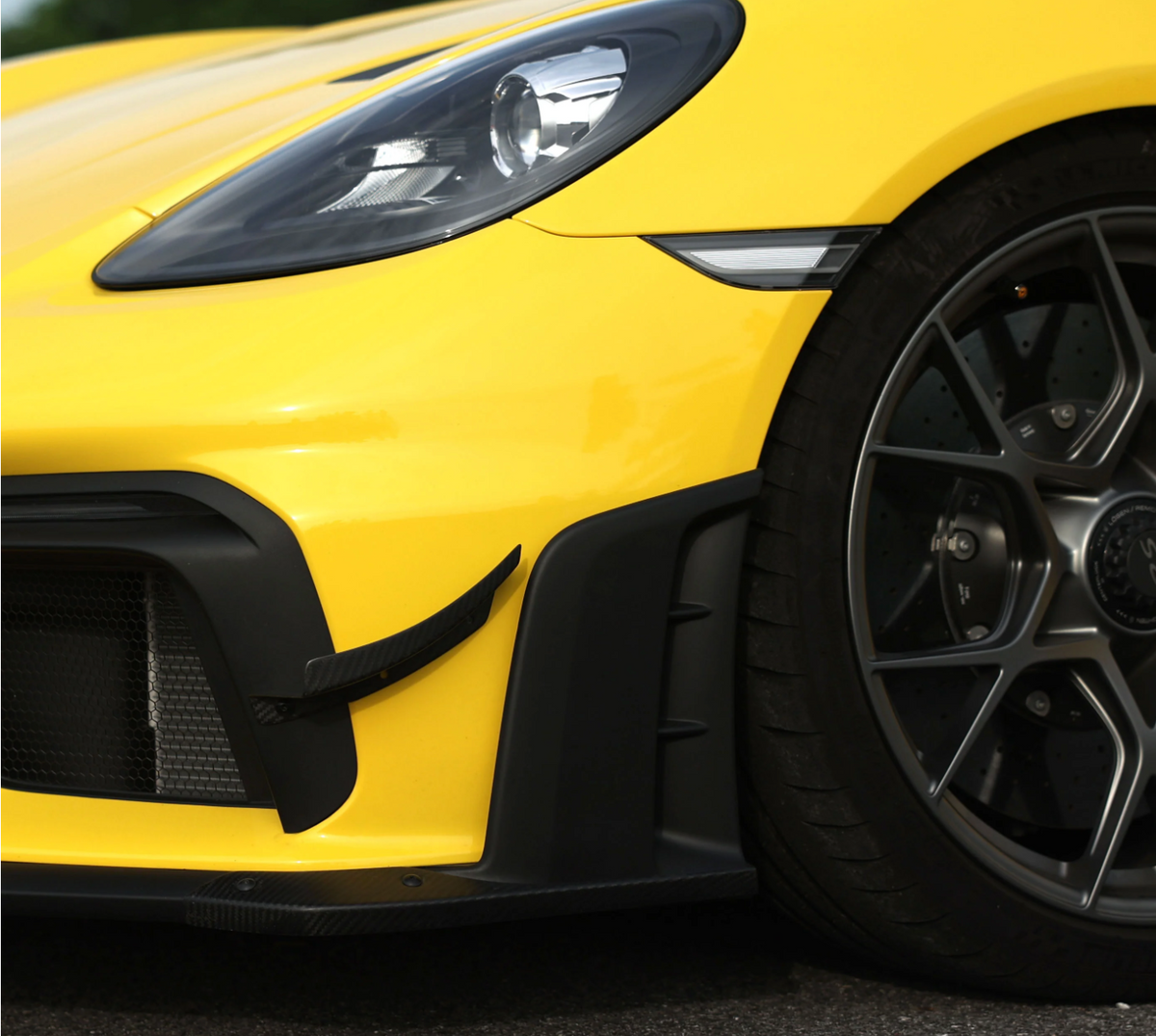 Dry Carbon Fiber Clubsport Dive Plane &amp; Lower Side Spoiler Pack [Porsche 718 Cayman GT4 | Spyder | RS