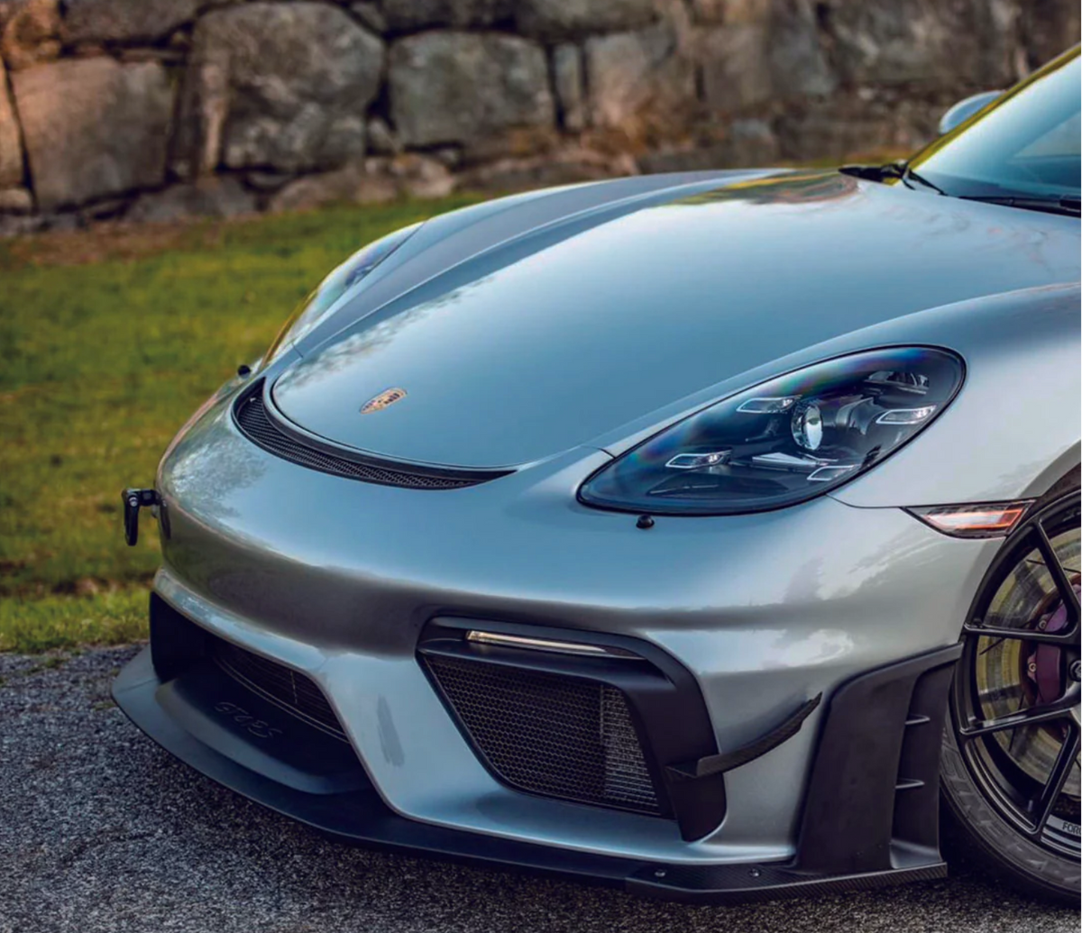 Dry Carbon Fiber Clubsport Dive Plane &amp; Lower Side Spoiler Pack [Porsche 718 Cayman GT4 | Spyder | RS