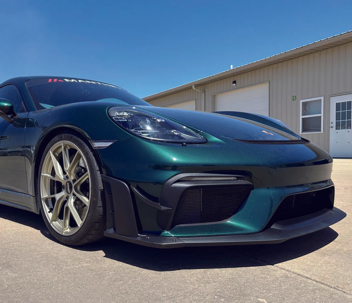 Dry Carbon Fiber Clubsport Dive Plane &amp; Lower Side Spoiler Pack [Porsche 718 Cayman GT4 | Spyder | RS