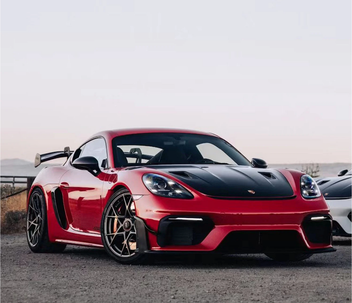 Dry Carbon Fiber Clubsport Dive Plane &amp; Lower Side Spoiler Pack [Porsche 718 Cayman GT4 | Spyder | RS