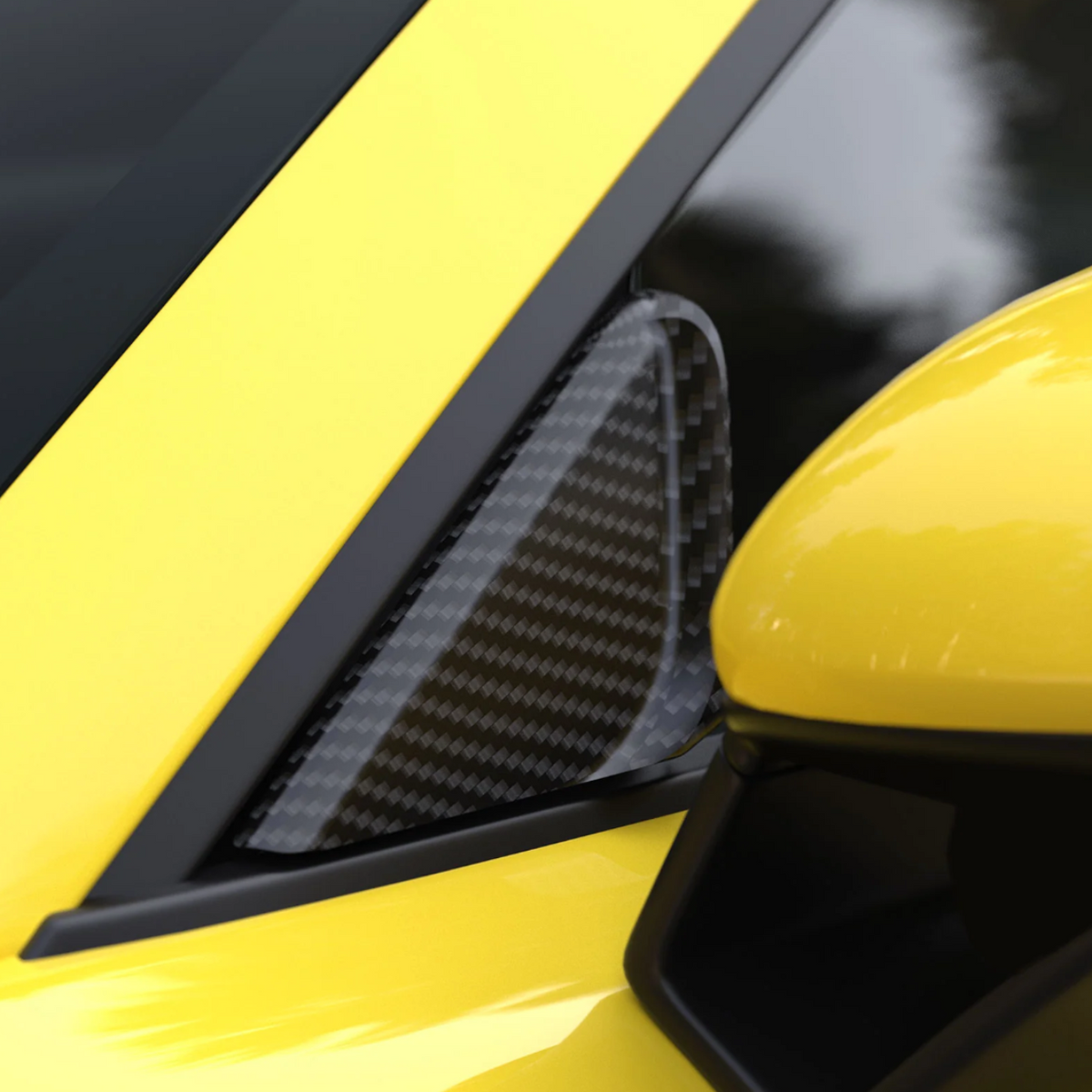 Dry Carbon Fiber Anti Wind Buffeting Kit Pair (Porsche 718 Cayman | GT4 | RS)