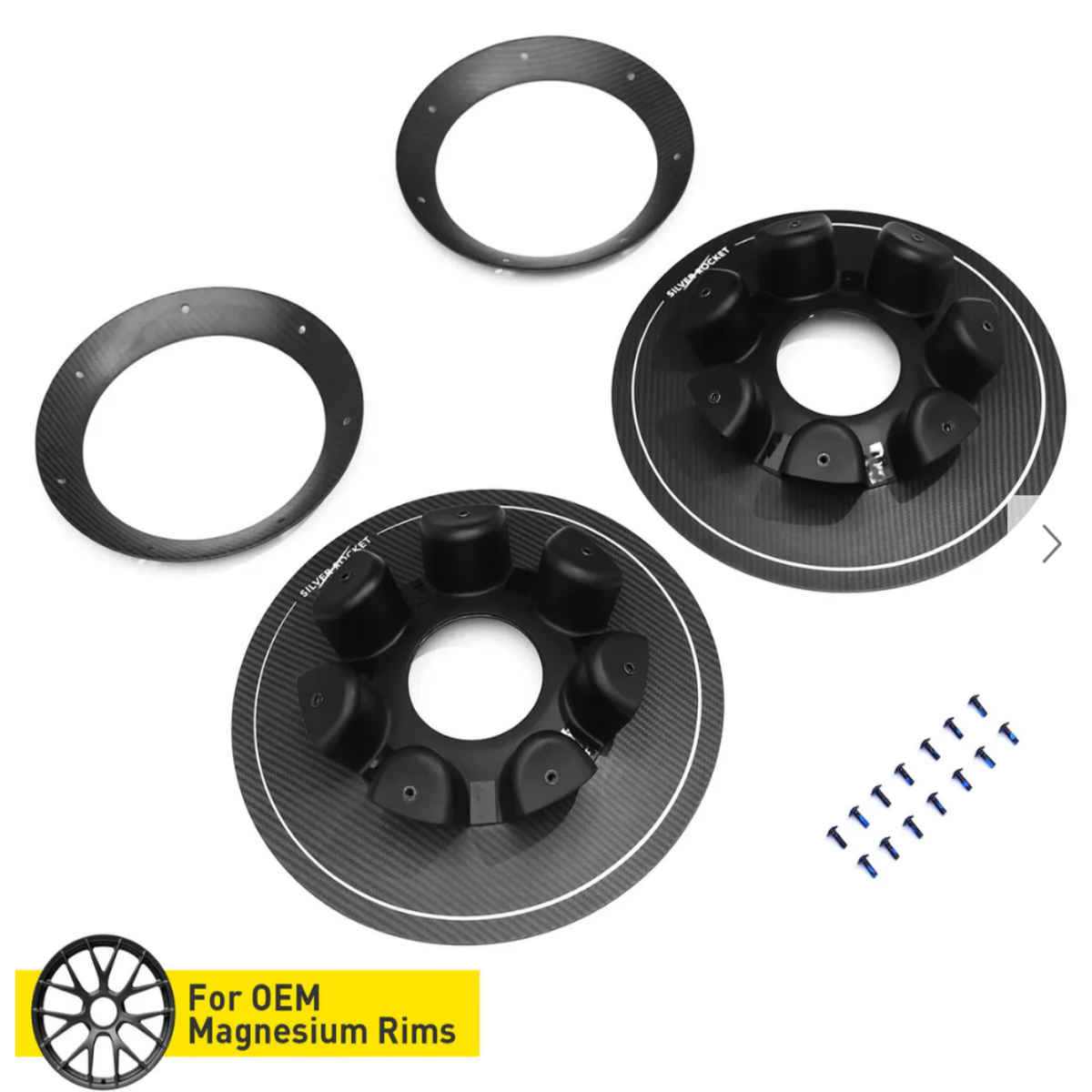 Dry Carbon Fiber R-HR Aerodisc for Magnesium Rims (Porsche 718  GT4 | Spyder | RS)