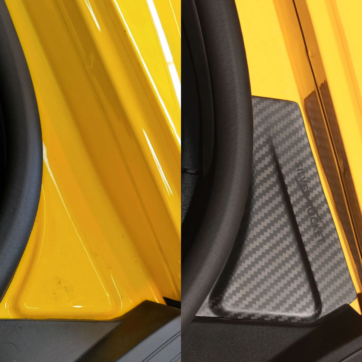 Wing Support Body Reinforcement Dry Carbon Fiber Plates (Porsche 981 / 718 / GT4 / RS)