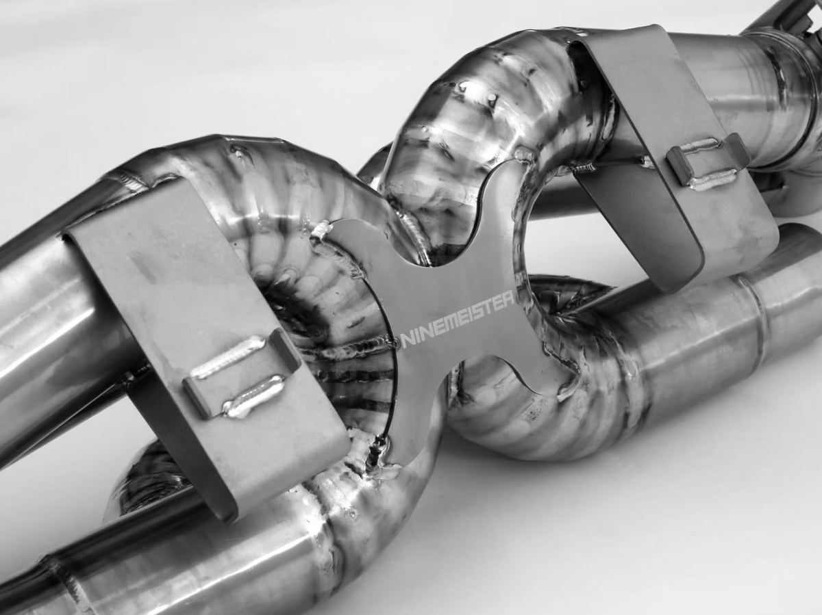 Ninmemeister 992 Carrera/Turbo/S Titanium Valved X-Pipe Centre By-Pass Pipe