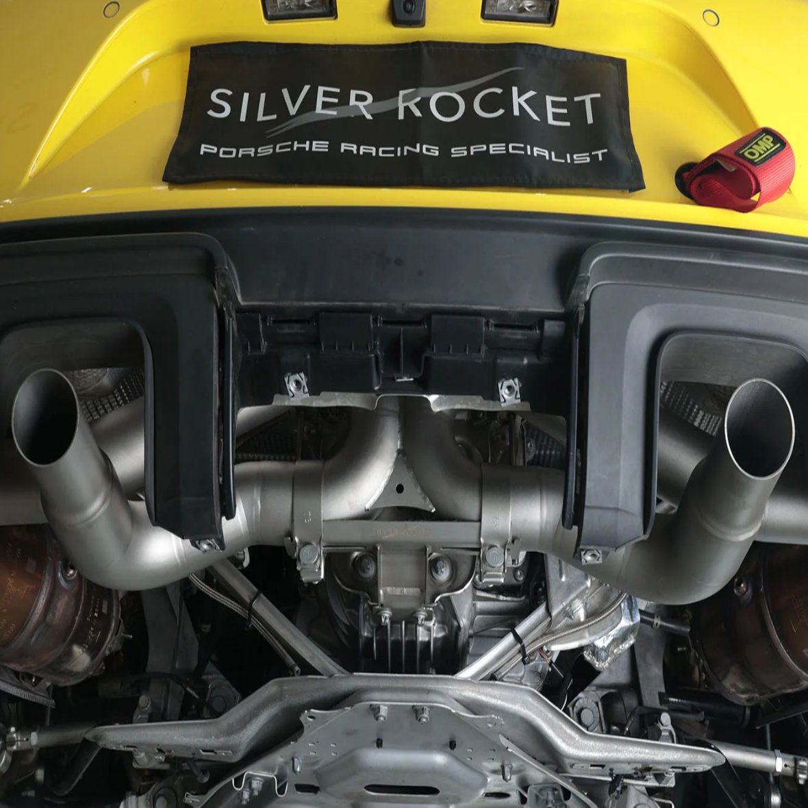 Silver Rocket SR 3200G One-Piece Titanium Ultralight Race Pipe Porsche GT4RS/SPYDER RS