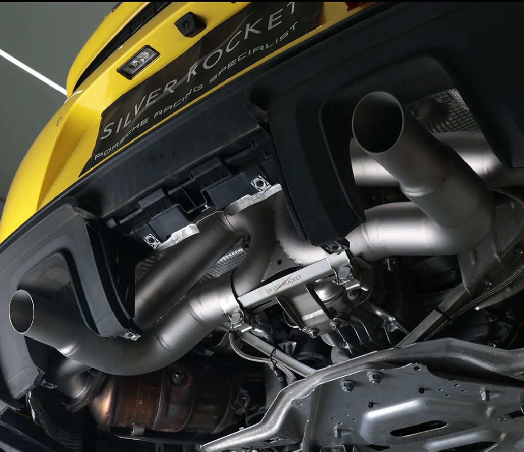 Silver Rocket SR 3200G One-Piece Titanium Ultralight Race Pipe Porsche GT4RS/SPYDER RS