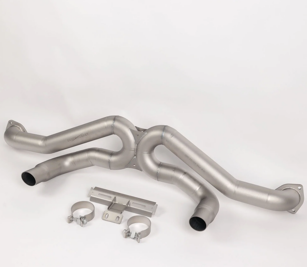 Silver Rocket SR 3200G One-Piece Titanium Ultralight Race Pipe Porsche GT4RS/SPYDER RS