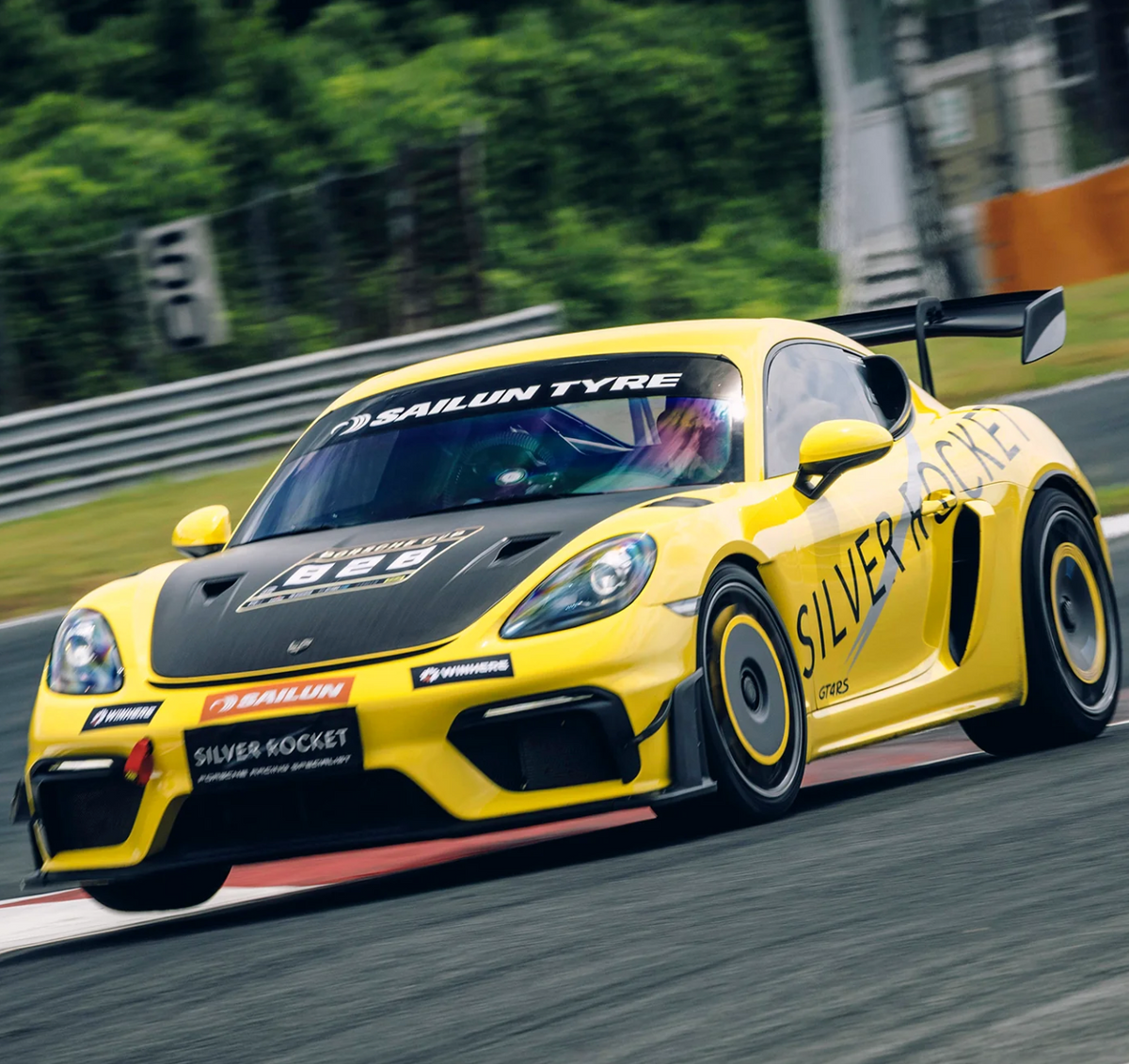 Silver Rocket (SR) Dry Carbon Fiber Turbofan Aerodisc Pro (For Aluminum Front Rims) Porsche 718 GT4RS / Spyder RS