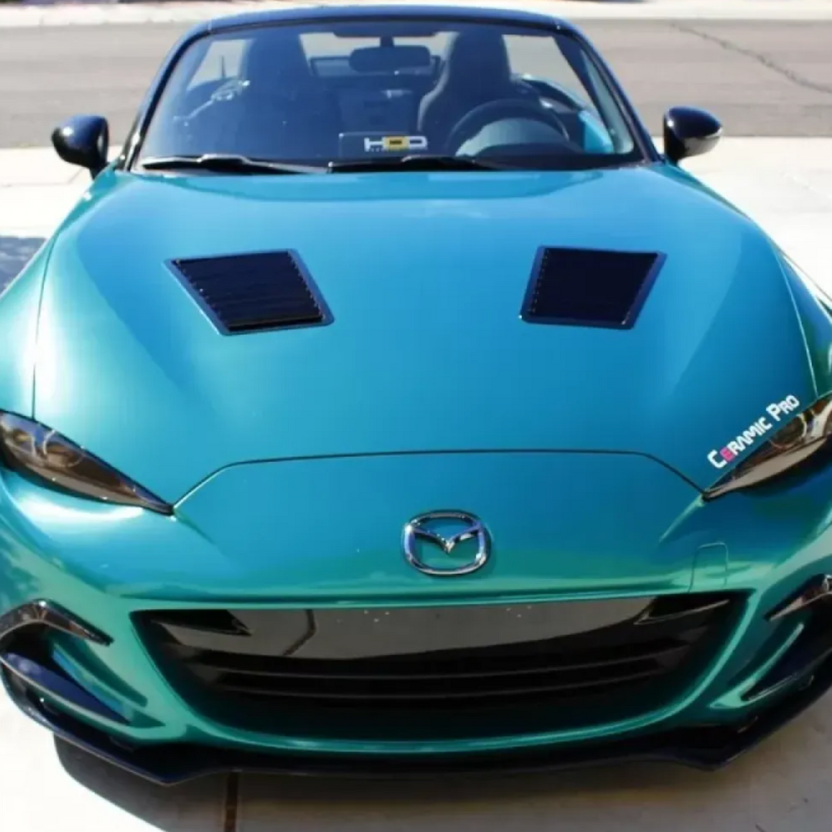 Verus Engineering Black or Raw Aluminum Hood Louver Kit Mazda Miata MX5 (ND) 2016+