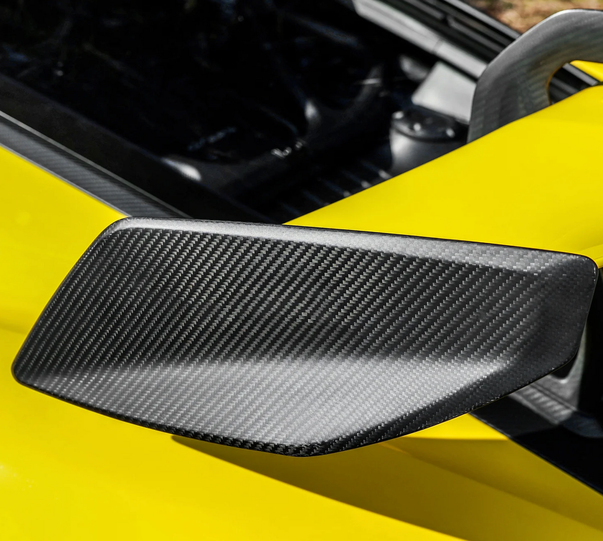 SR DRS-1 Dry Carbon Fiber Endplates for GT4 RS OEM Carbon Fiber [PORSCHE 718 CAYMAN GT4 RS]