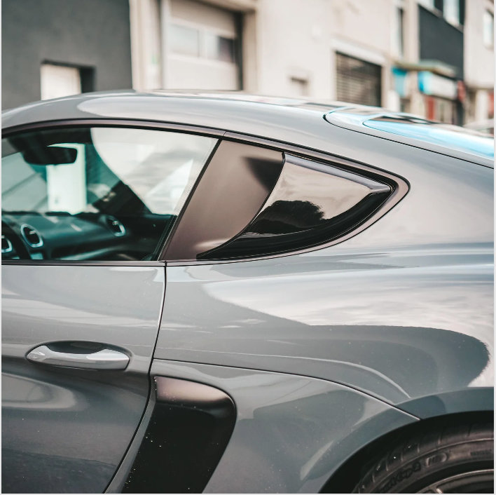 Gold Leaf Porsche Cayman GT4 RS Style Carbon Fiber AIR SCOOP