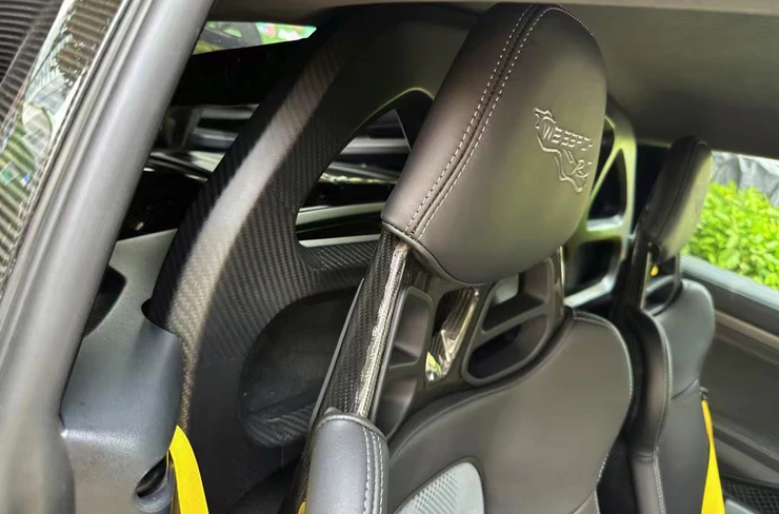 Dry Carbon Fiber Roll Cage &amp; Harness Bar - FIA 253 Compliant [Porsche 981/718/GT4/RS]