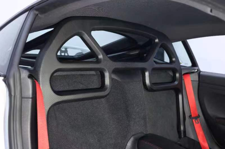 Dry Carbon Fiber Roll Cage &amp; Harness Bar - FIA 253 Compliant [Porsche 981/718/GT4/RS]