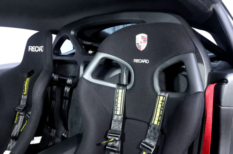 Dry Carbon Fiber Roll Cage &amp; Harness Bar - FIA 253 Compliant [Porsche 981/718/GT4/RS]