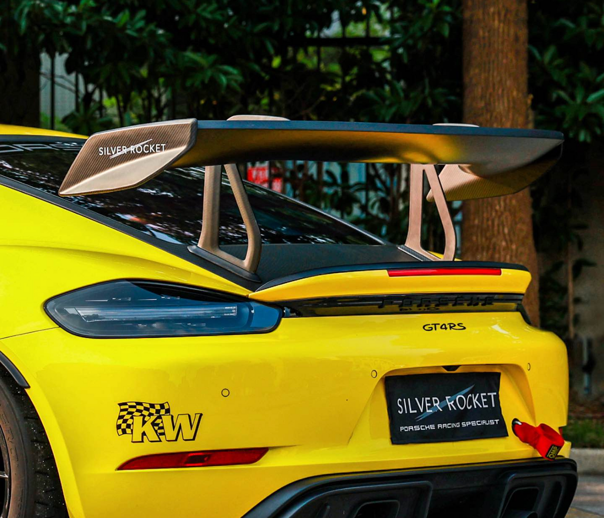 DRS-1 Flex-Carbon Swan Neck Wing [Porsche 981 / 718 / GT4 / RS]