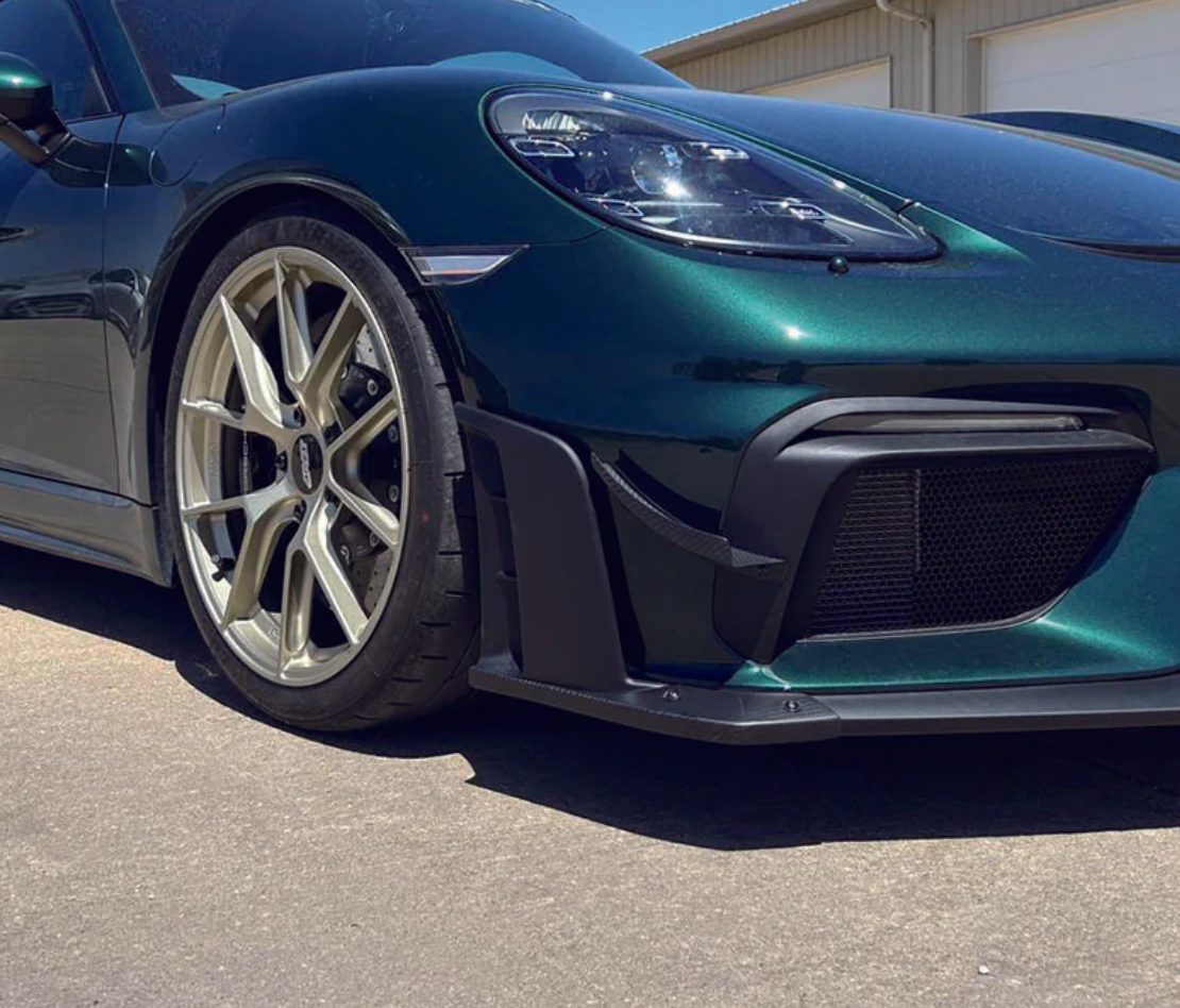 Silver Rocket Dry Carbon Fiber Clubsport Dive Plane (Porsche 981 GT4 | 718 GT4 | Spyder | RS)
