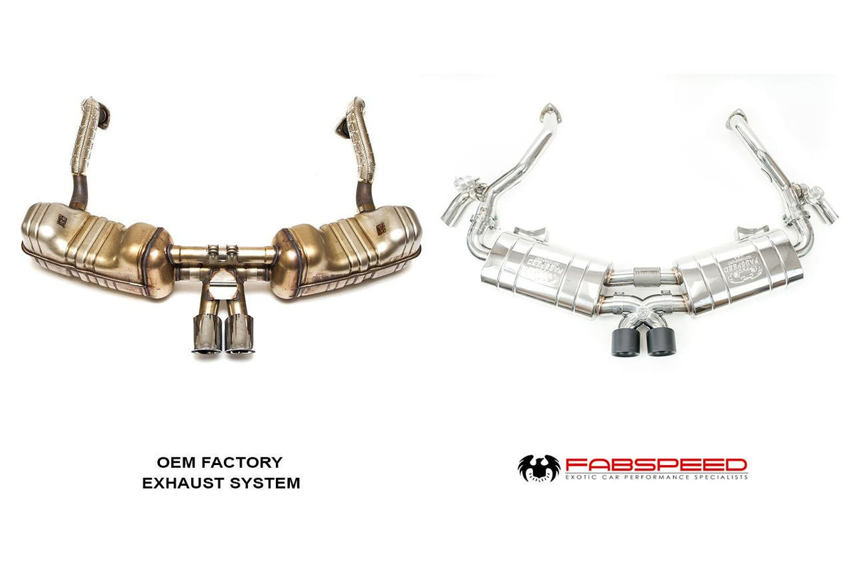 Fabspeed Porsche 987.2 Boxster / Cayman, Cayman R, Spyder TrackTec Valved Bypass Exhaust System (2009-2012)