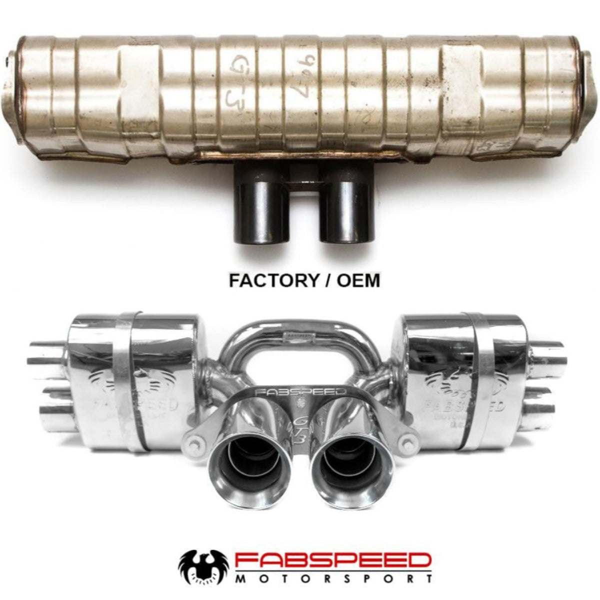 Fabspeed Porsche 991.2 GT3 / GT3 RS Center Mini Maxflo Performance Exhaust System (2017+)