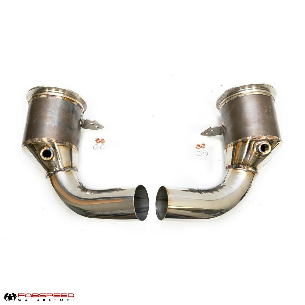 Fabspeed Porsche 992 Twin Turbo / Twin Turbo S Sport Catalytic Converters (2021+)