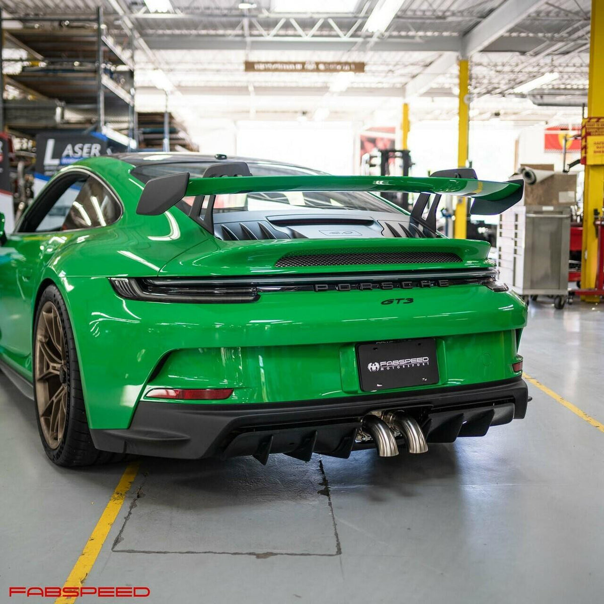 Fabspeed Porsche 992 GT3 / GT3 RS Supercup Cat-Back Exhaust System NON Valved (2022+)