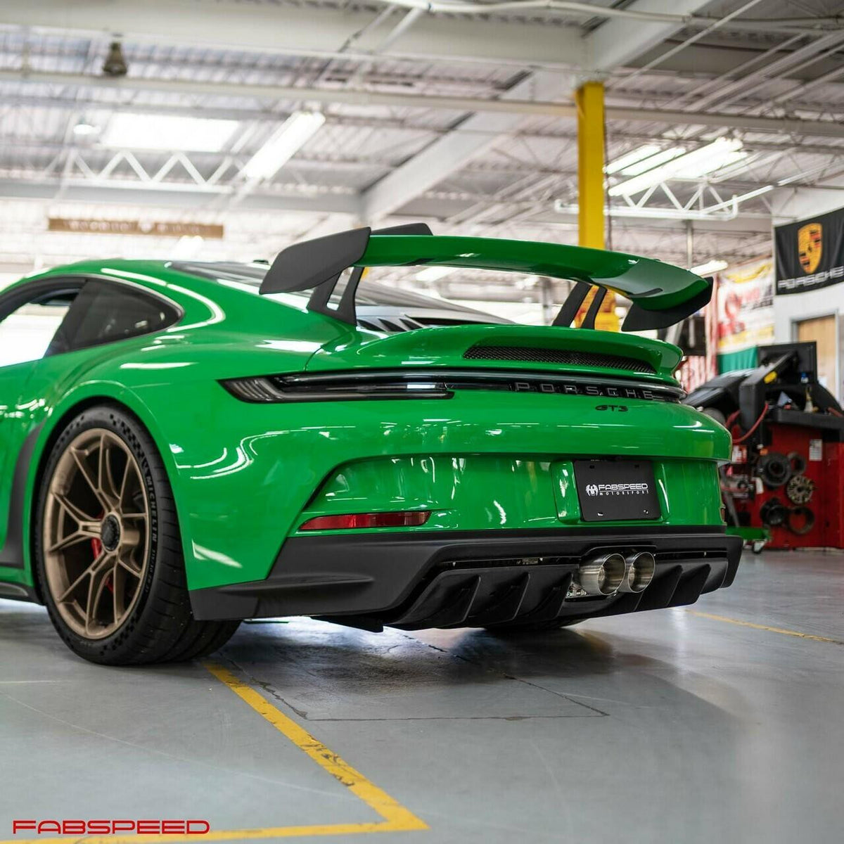Fabspeed Porsche 992 GT3 / GT3 RS Supercup Cat-Back Exhaust System NON Valved (2022+)