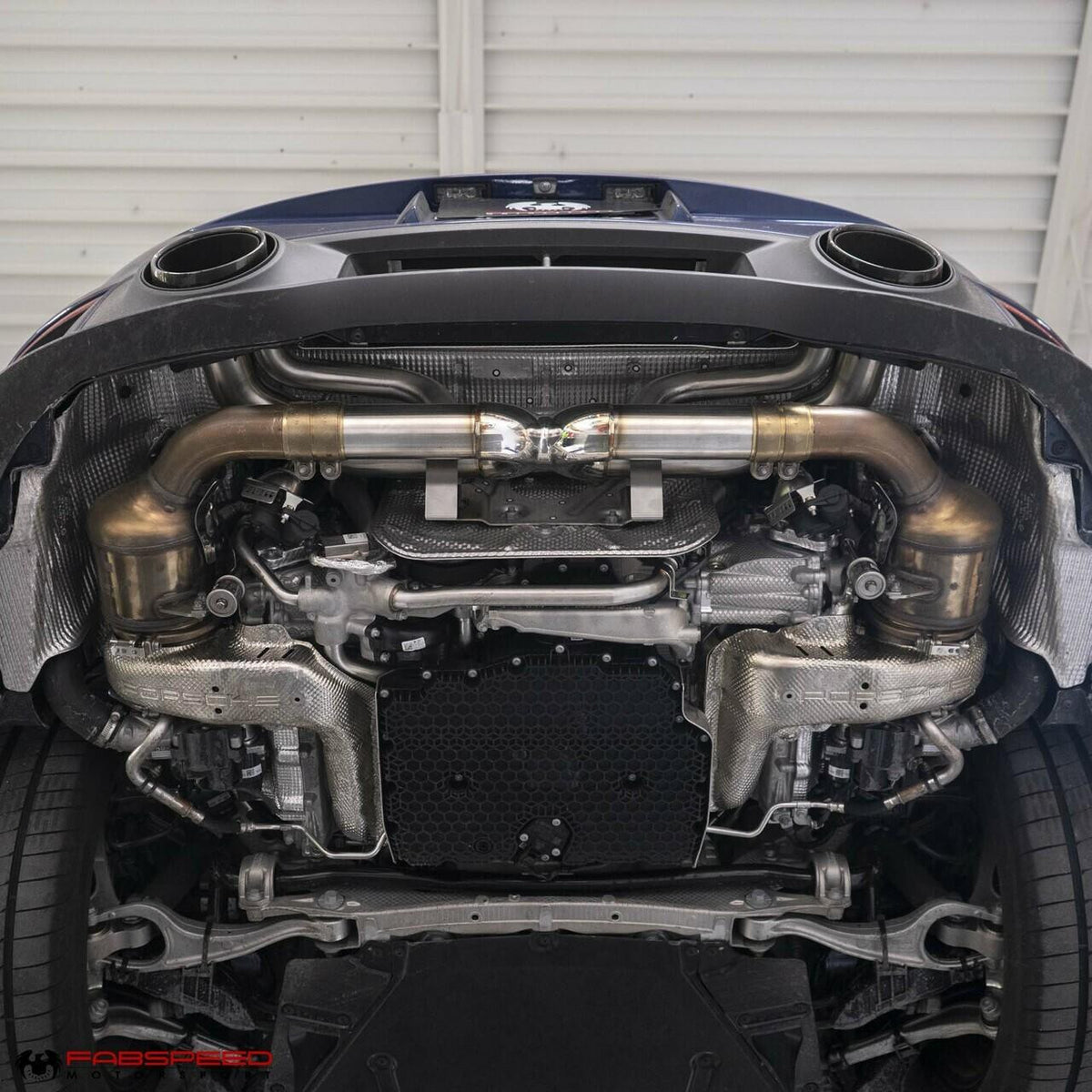 Fabspeed Porsche 992 Twin Turbo / Twin Turbo S Cat-Back Valvetronic Maxflo Exhaust System (2021+)