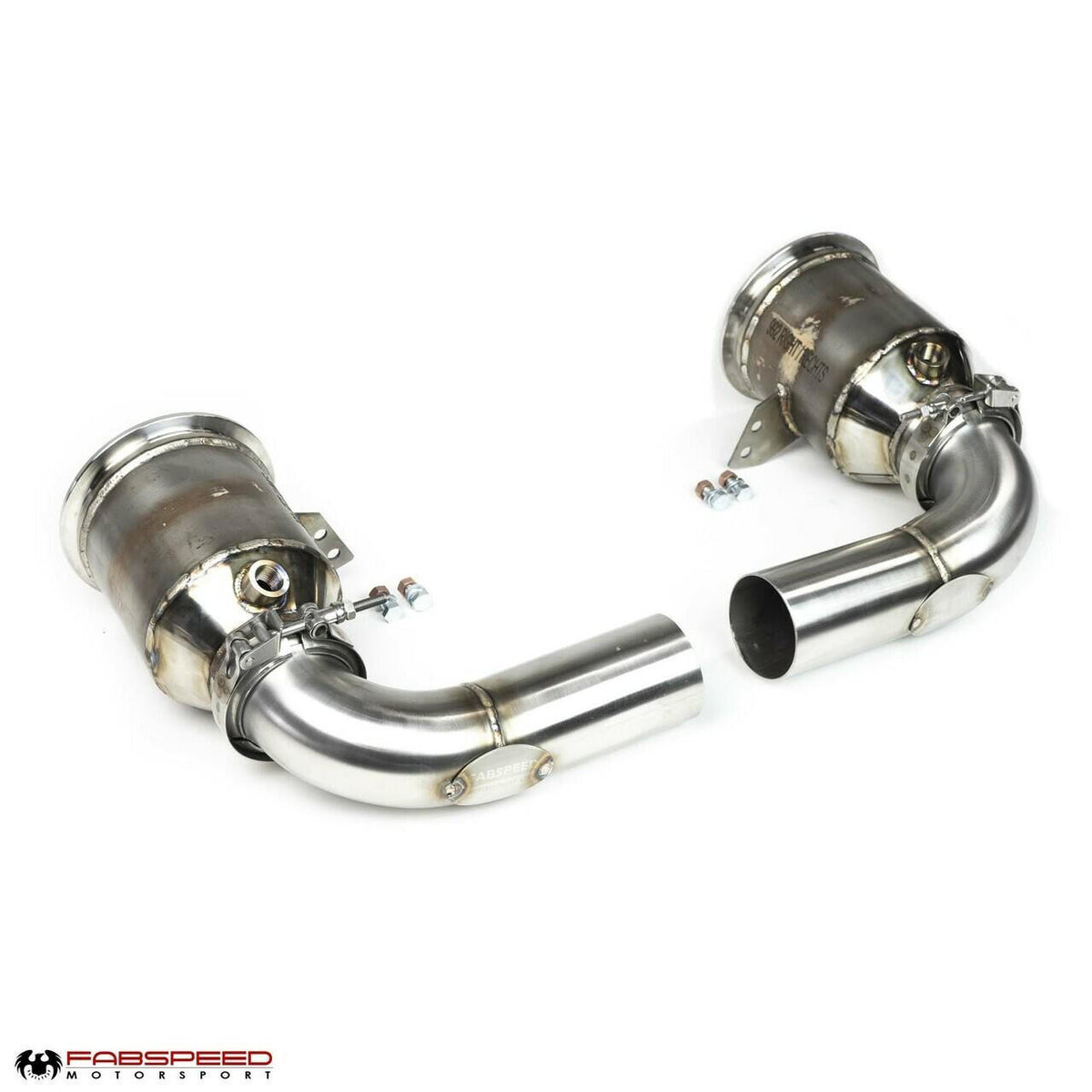 Fabspeed Porsche 992 Twin Turbo / Twin Turbo S Sport Catalytic Converters with GT2RS Style Outlets (2021+)
